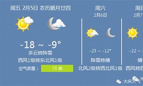 大庆2020年天气_大庆天气预报历史记录查询